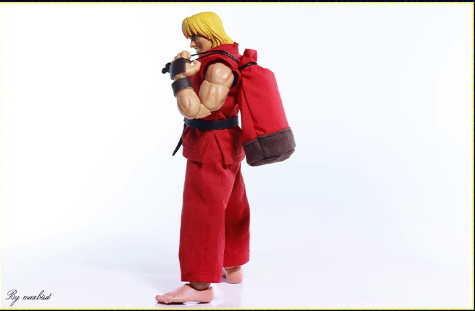 Custom 1/12 Clothing Accessories Bags for Jada SHF Storm Street Fighters