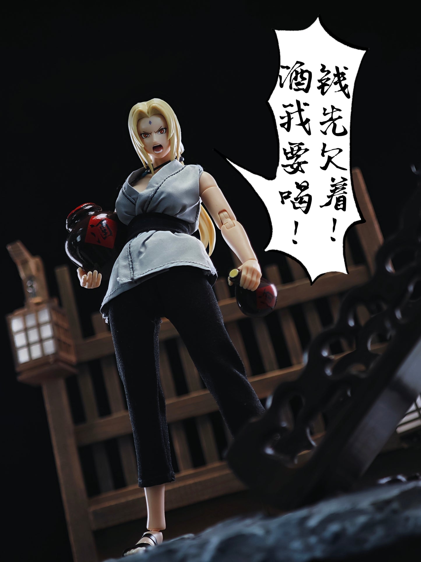 Custom 1/12 Clothing Accessories for S.H.Figuarts crazyfigure bodyTsunade
