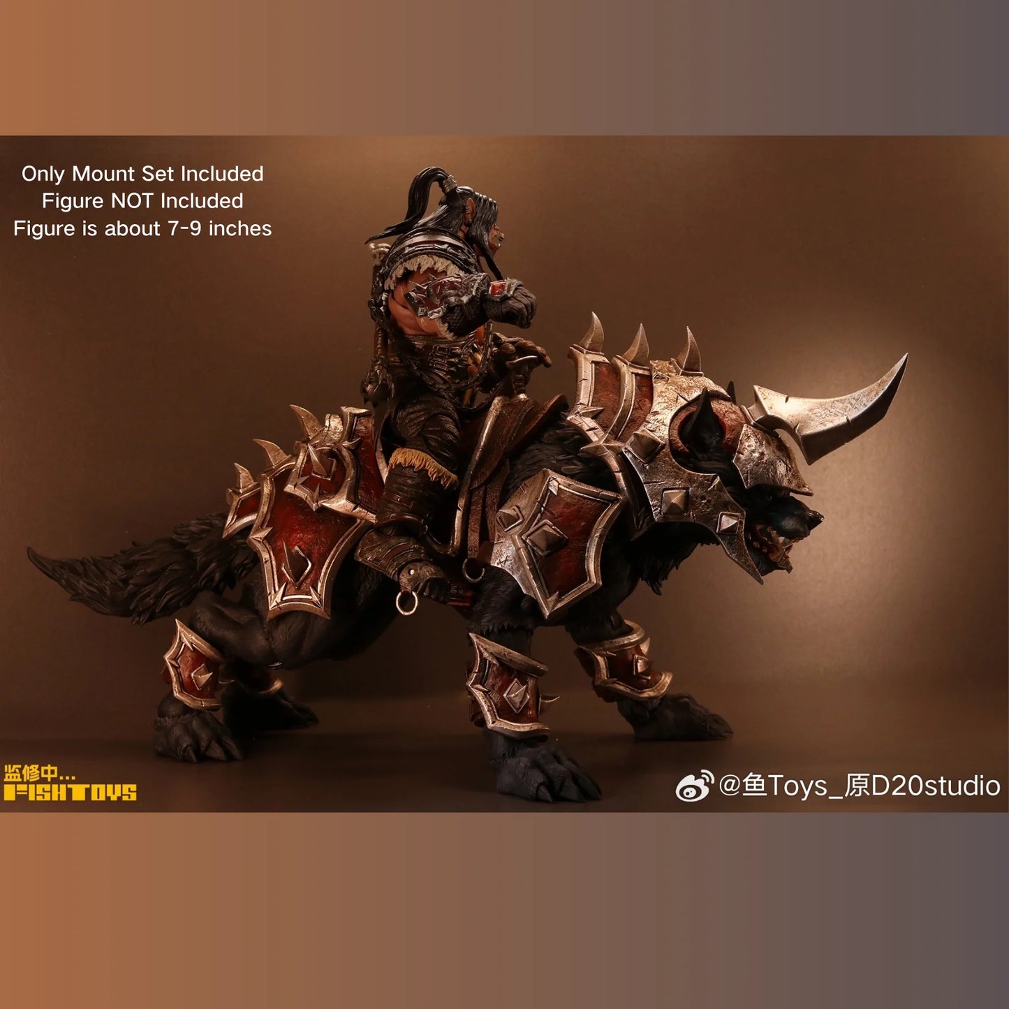 Fish Toys D20 1/12 Unicorn Glory Wolf Mount For 1/12 7in - 9in figures (In Stock)