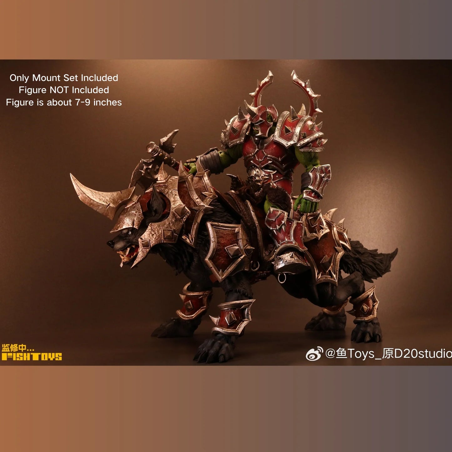 Fish Toys D20 1/12 Unicorn Glory Wolf Mount For 1/12 7in - 9in figures (In Stock)