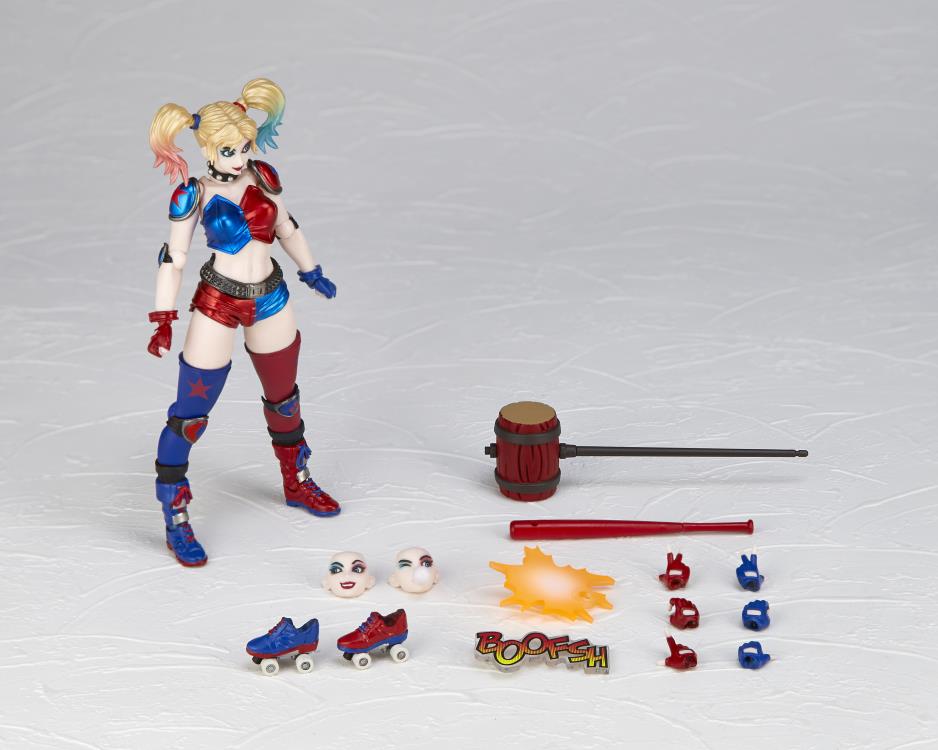 KAIYODO DC Comics Amazing Yamaguchi Revoltech No.015EX Harley Quinn (New Color Ver.) (Reissue) (In Stock)