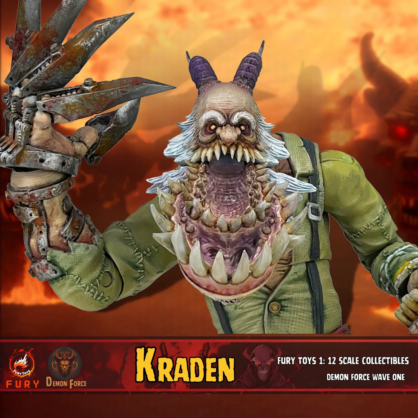(Pre-Order) Fury toys Demon Force wave 1 1/12 The brother Kraden and Krynn 7 inches action figure