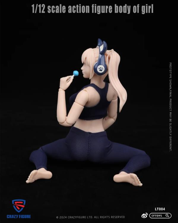 CRAZY FIGURE Multi Joint Movable 1/12 Scale Female Body LT004 (In Stock)