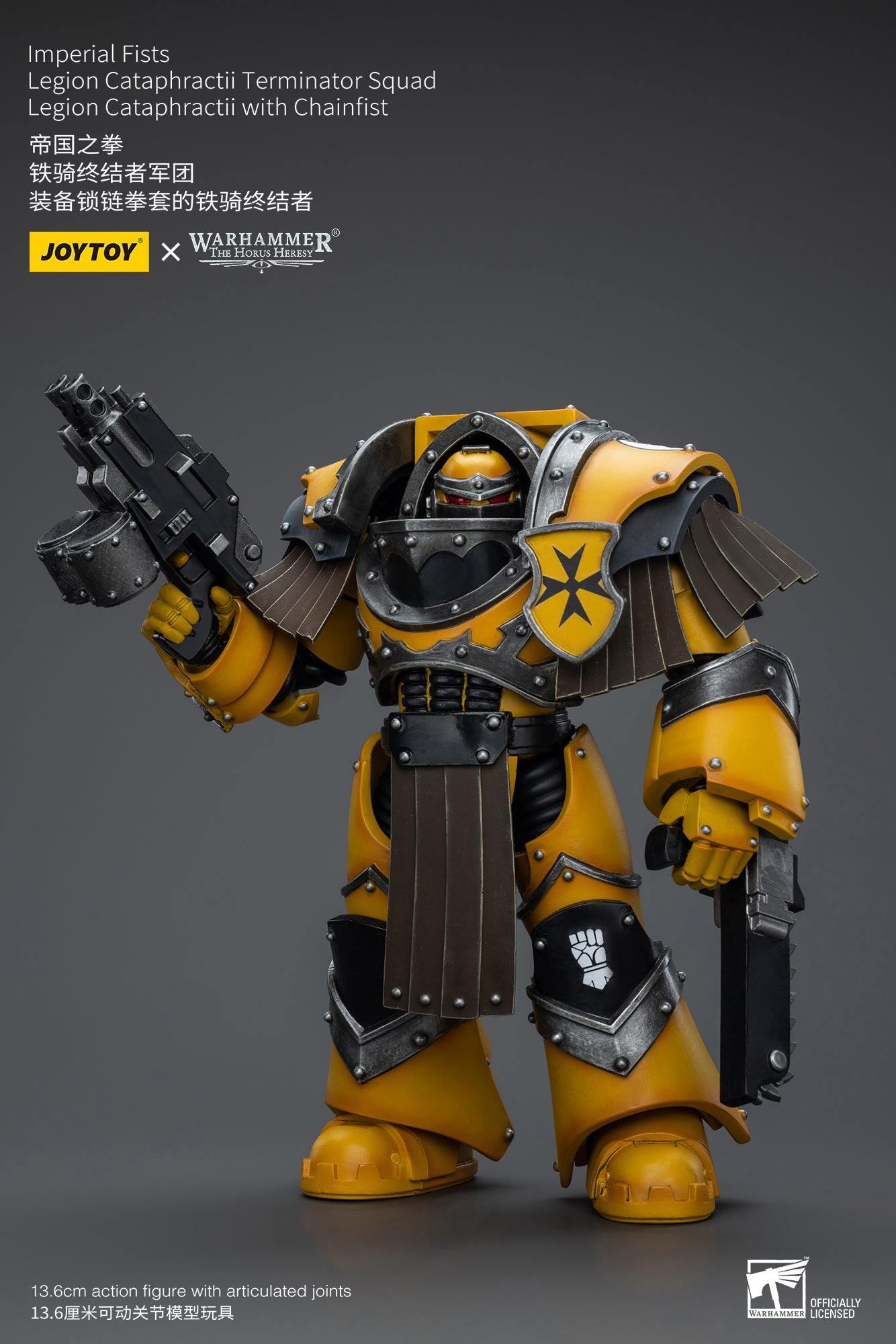 Warhammer The Horus Heresy Imperial Fists Legion Cataphractii Terminator Squad Legion Cataphractii with Chainfist (In Stock)