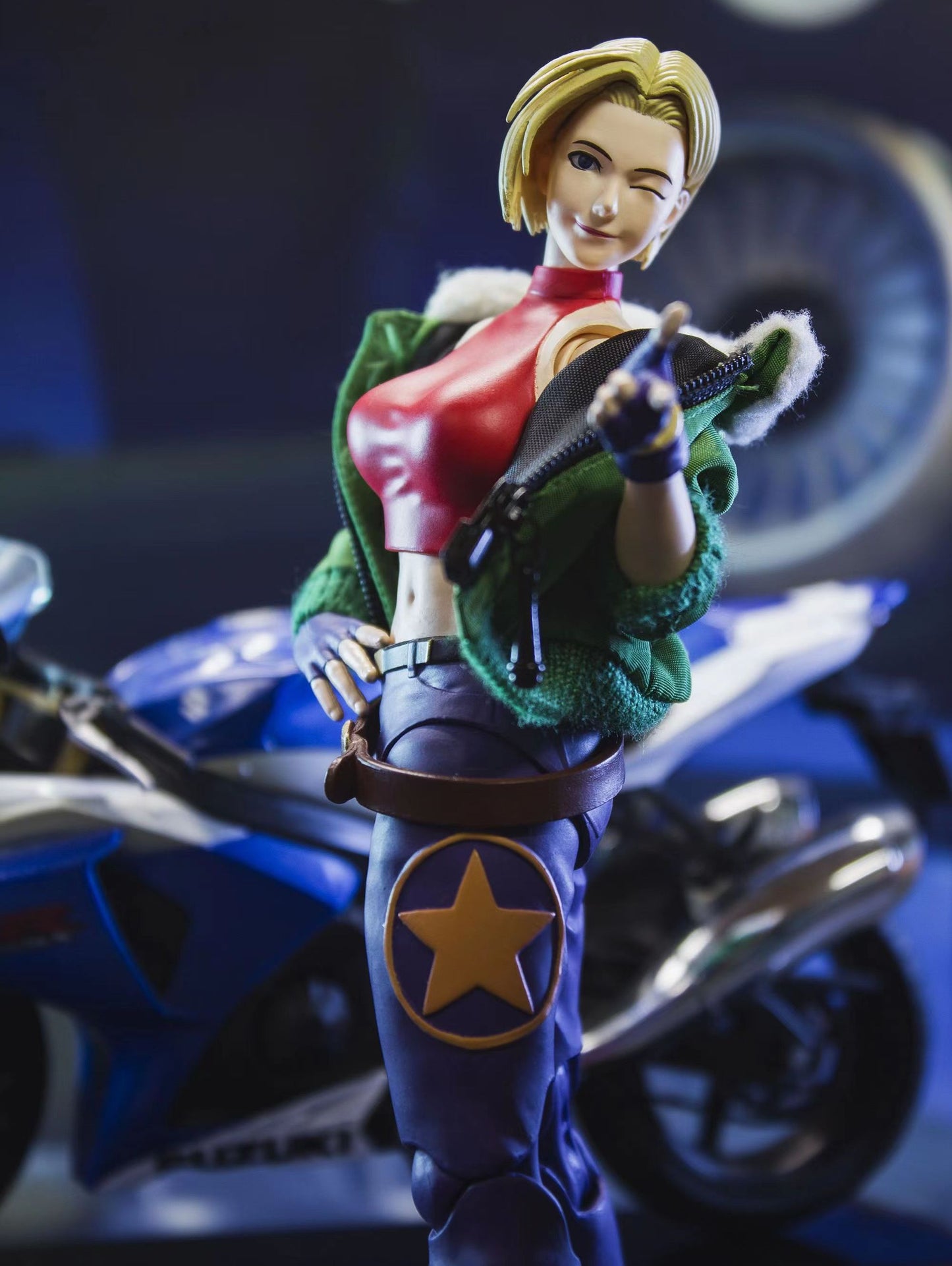 Custom 1/12 Clothing Accessories for Storm Toys Blue Mary coat 1/12