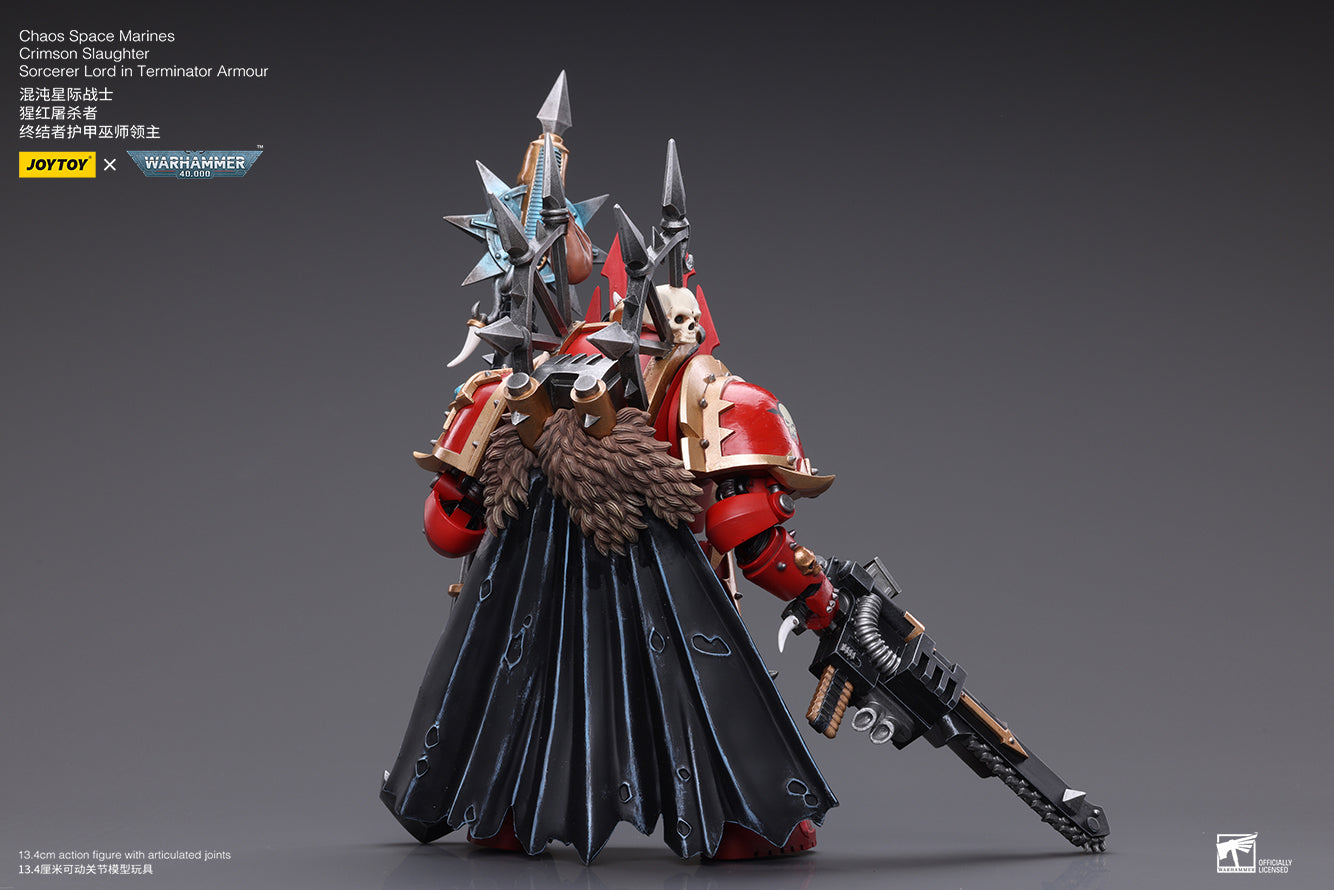 Warhammer 40K ChaosSpace Marines Crimson Slaughter Sorcerer Lord in Terminator Armour (In Stock)