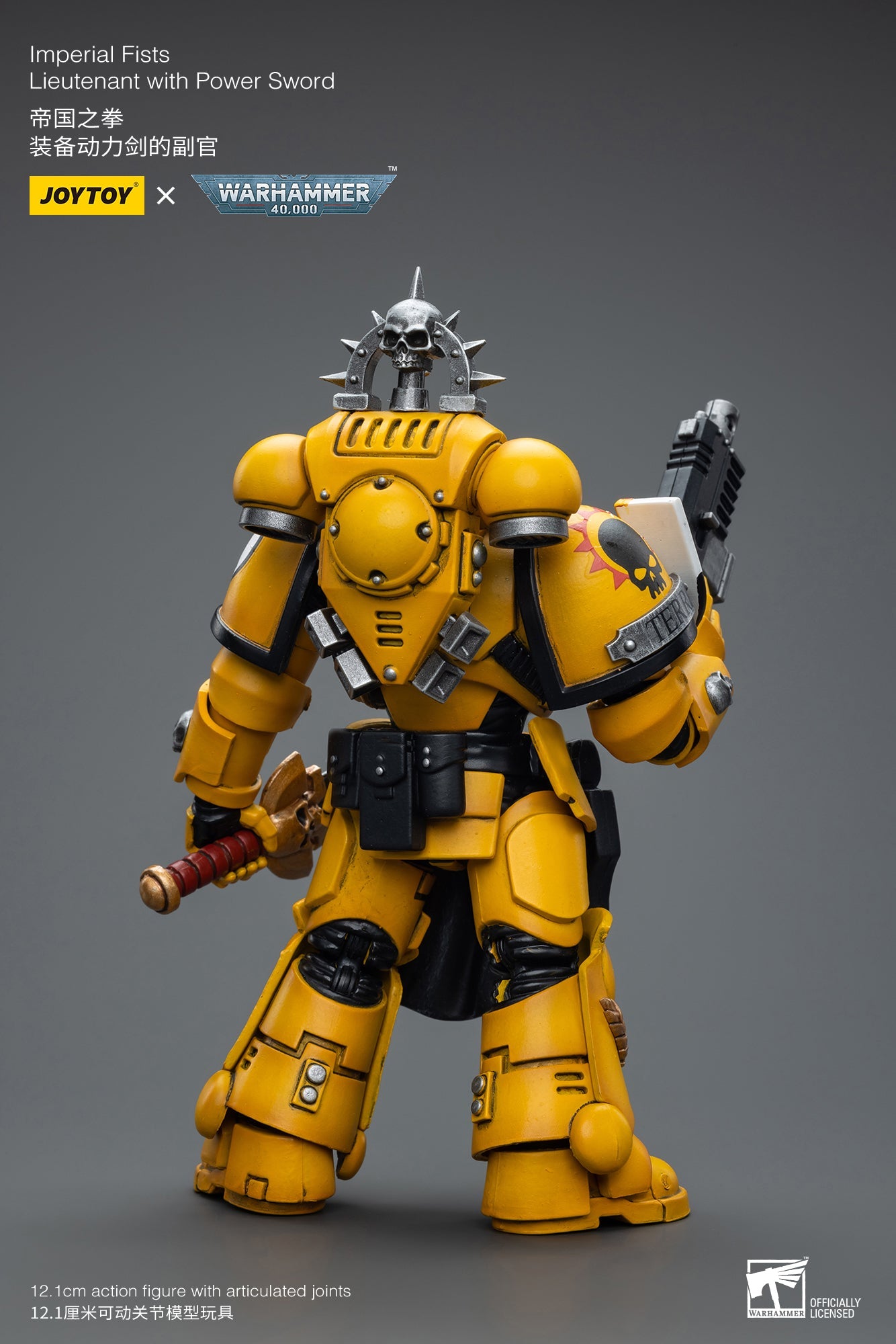 Warhammer 40K Imperial Fists Lieutenant with Power Sword (In Stock)
