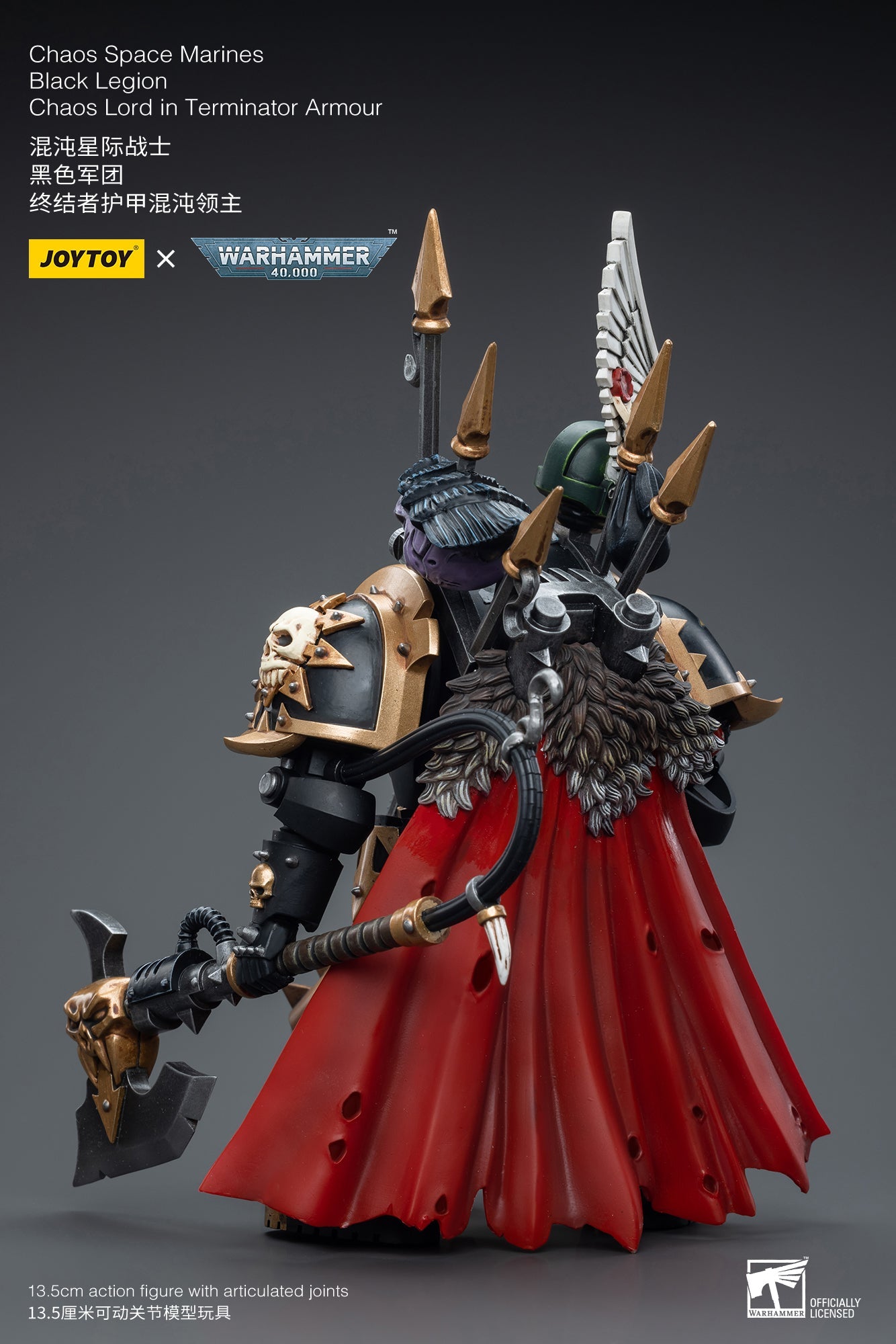 Warhammer 40K Chaos Space Marines Black Legion Chaos Lord in Terminator Armour (In Stock)