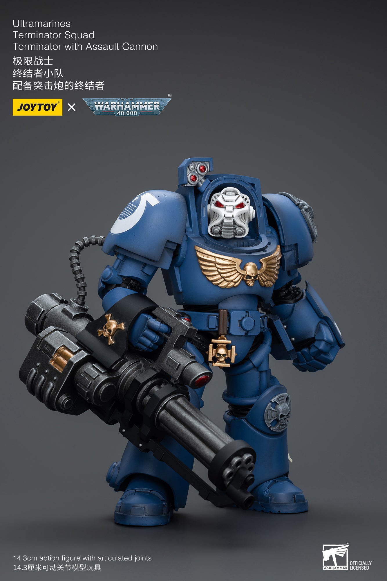 (Pre-Order) Warhammer 40k Ultramarines Terminator Squad Terminator with Assault Cannon