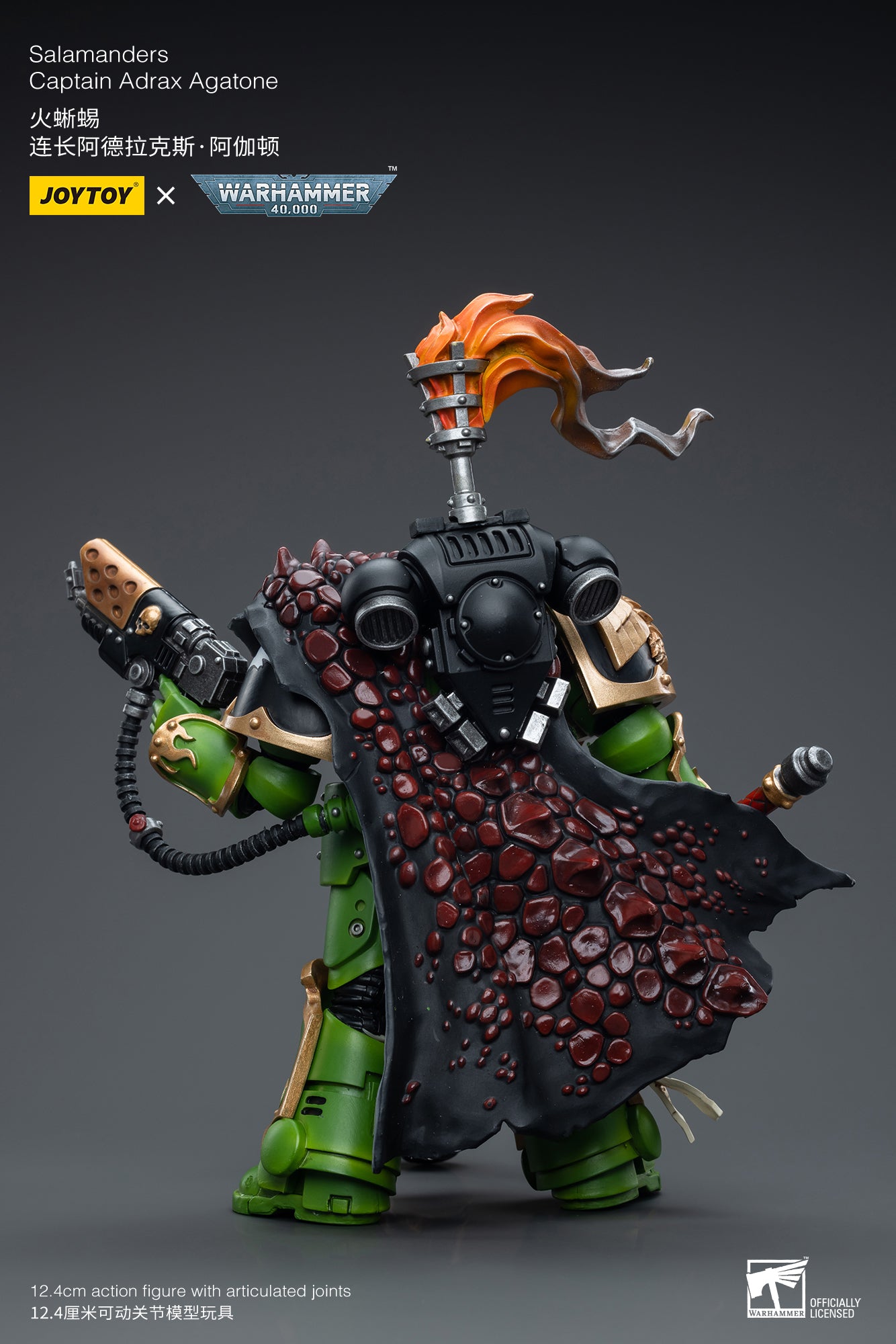(Pre-Order) Warhammer 40K Salamanders Captain Adrax Agatone
