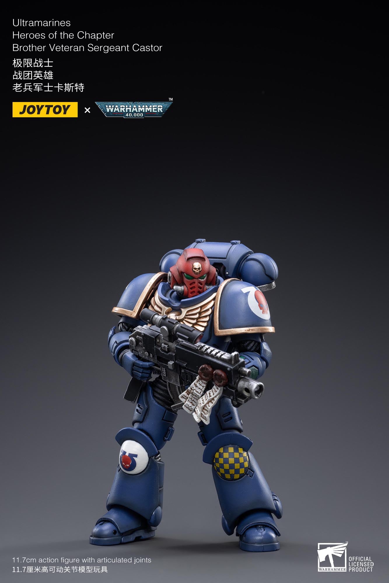 (Pre-Order) Warhammer 40k Ultramarines Heroes of the Chapter Brother Veteran Sergeant Castor - Reissue
