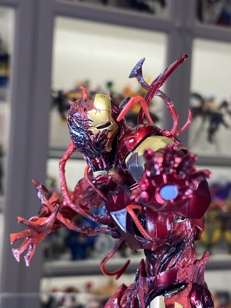 Custom 1/12 Action Figure Revoltech Amazing Yamaguchi Carnage + Iron man action Figure