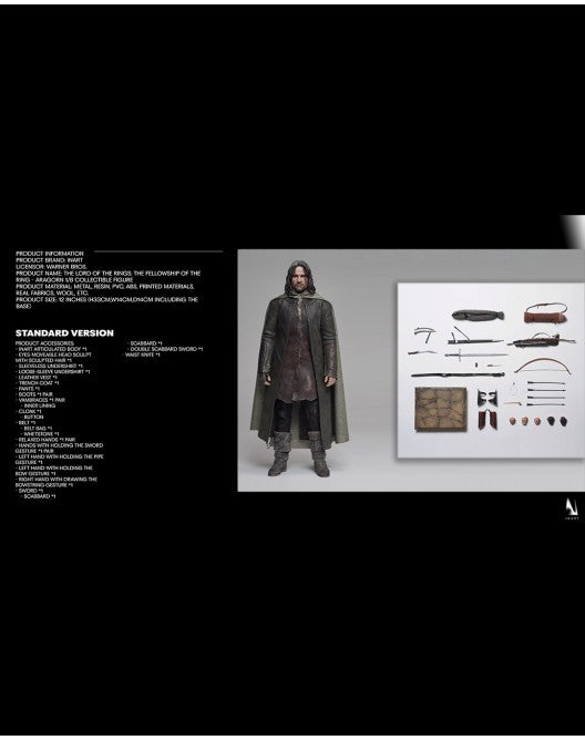 (Pre-Order) INART 1/6 Scale Lord of The Rings - Aragorn Standard Edition