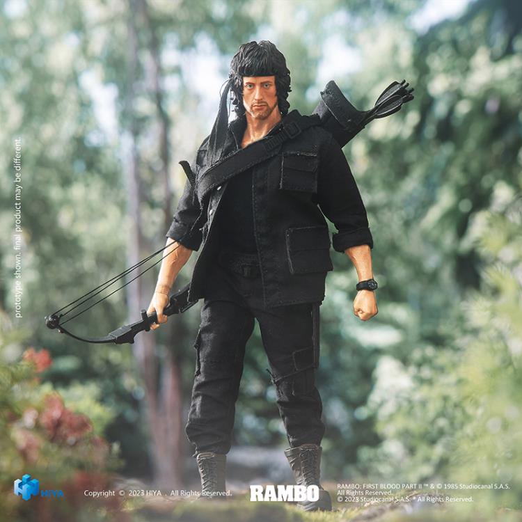 HIYA Rambo: First Blood Part II John Rambo 1/12 Scale PX Previews Exclusive Figure (In Stock)