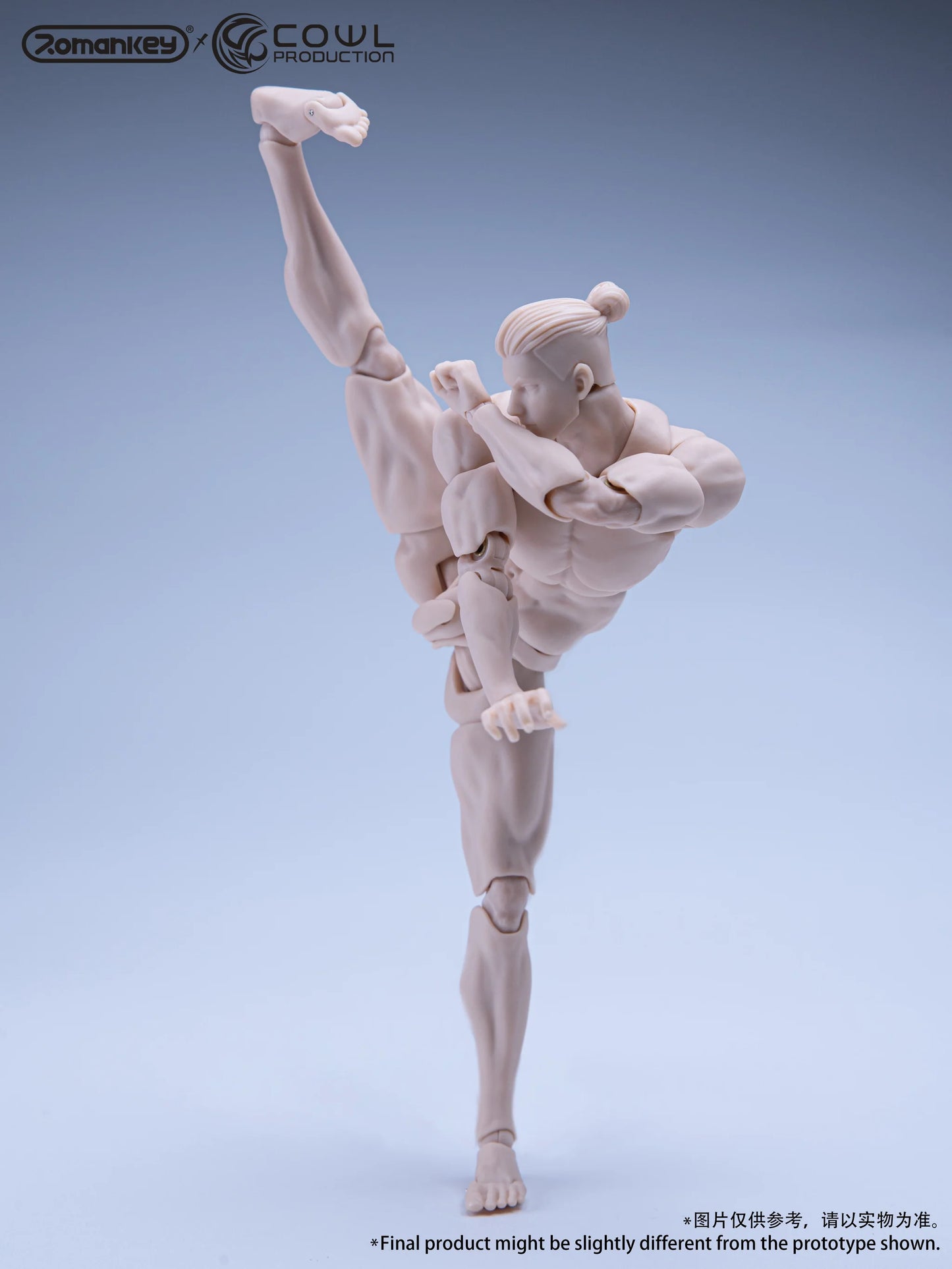Romankey x COWL 1/12 Super Movable Male Body White, Yellow and Tan (Reissue)