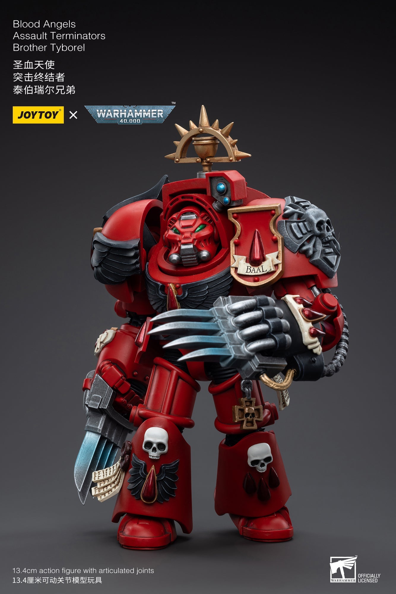 Warhammer 40K Blood Angels Assault Terminators Brother Tyborel (In Stock)