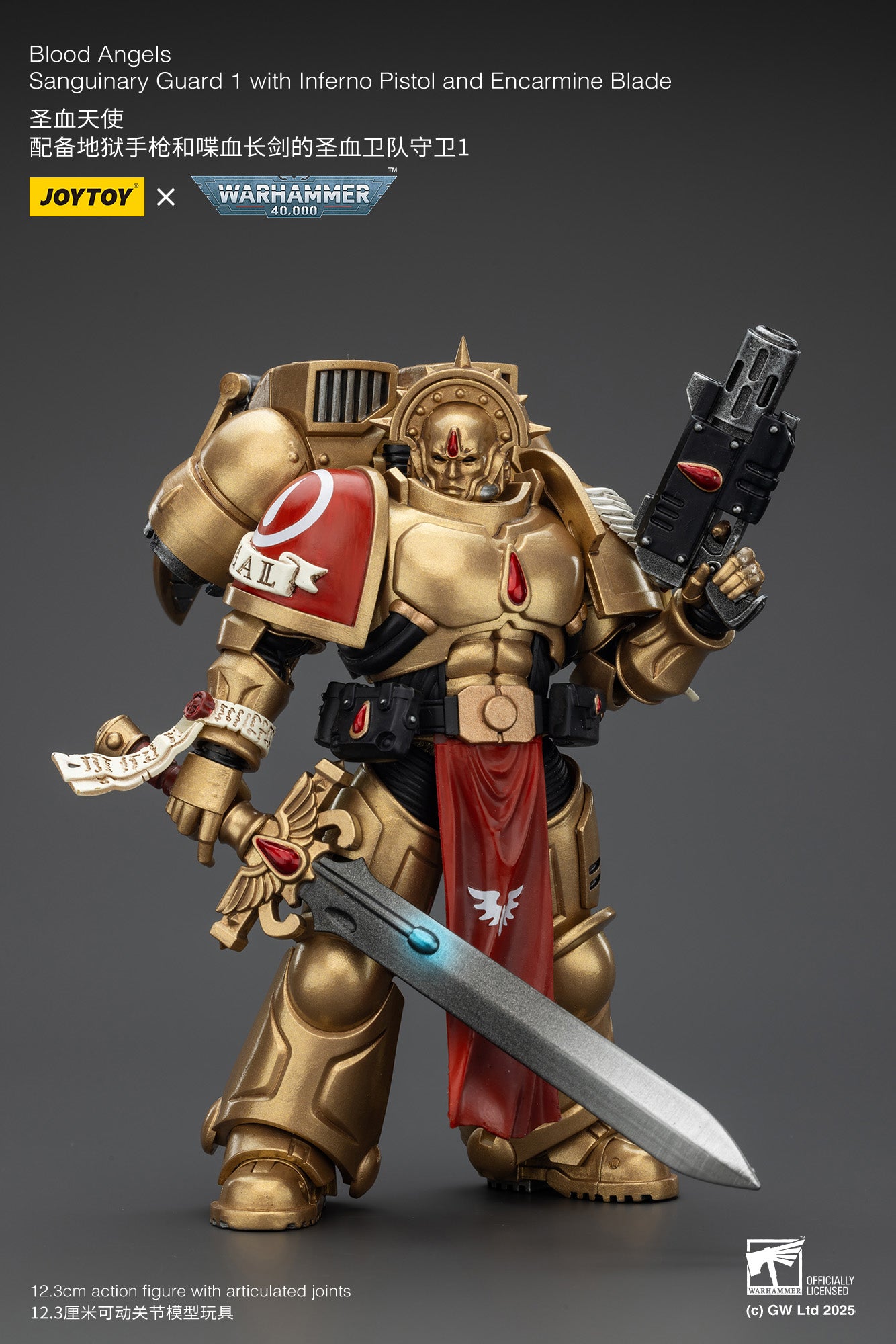 (Pre-Order) Warhammer 40k Blood Angels Sanguinary Guard 1 with Inferno Pistol and Encarmine Blade