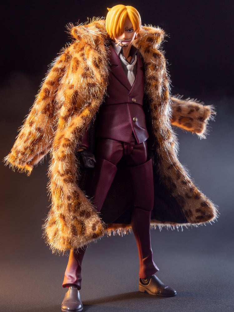 Custom 1/12 Clothing Accessories for S.H.Figuarts SHF Sanji Coat 1/12