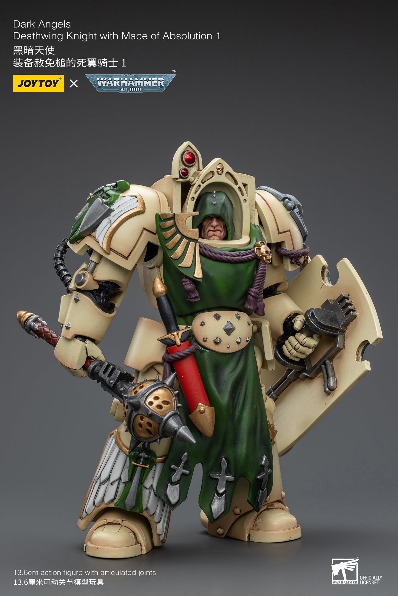 (Pre-Order) Warhammer 40K Dark Angels Deathwing Knight with Mace of Absolution 1 (In Stock)