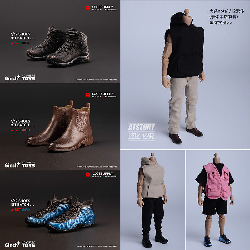 Shoes for 1/12 6 inch figure