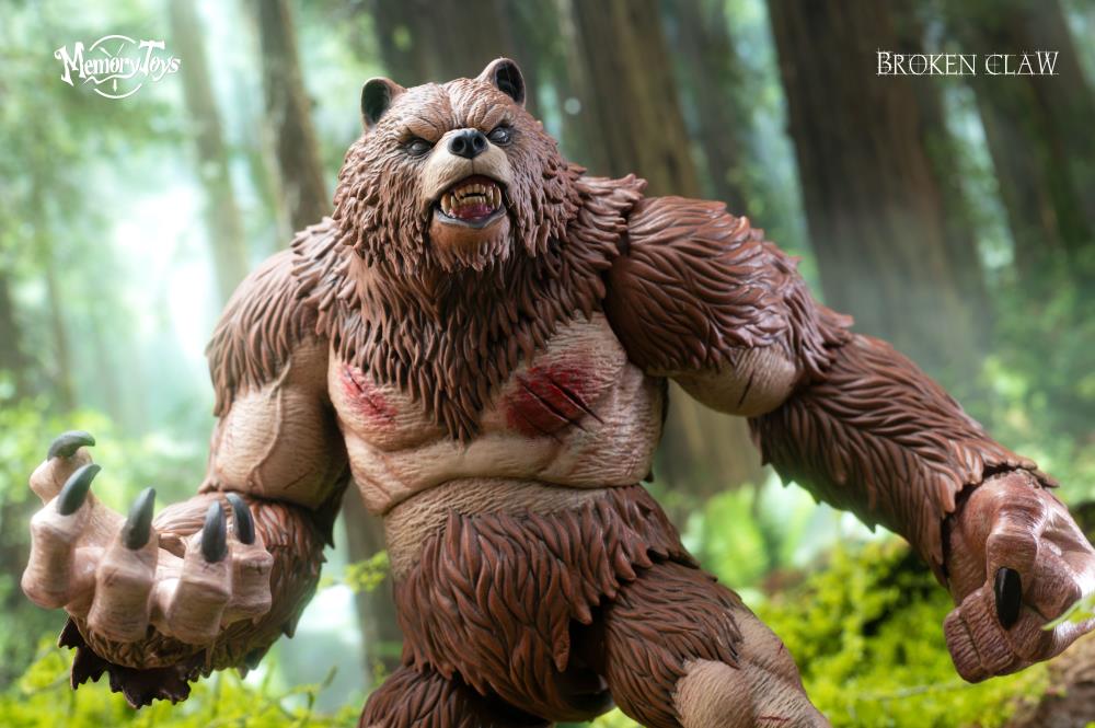 MEMORY TOYS Ancient Warrior Bear Action Figure (With Bonus Armor) (In Stock)