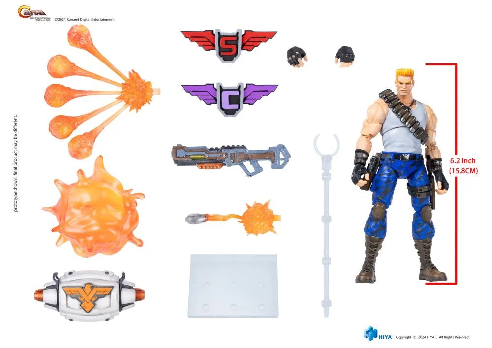 (Pre-Order) Hiya Toys Contra: Operation Galuga Bill Rizer 1/12 Scale PX Previews Exclusive Action Figure