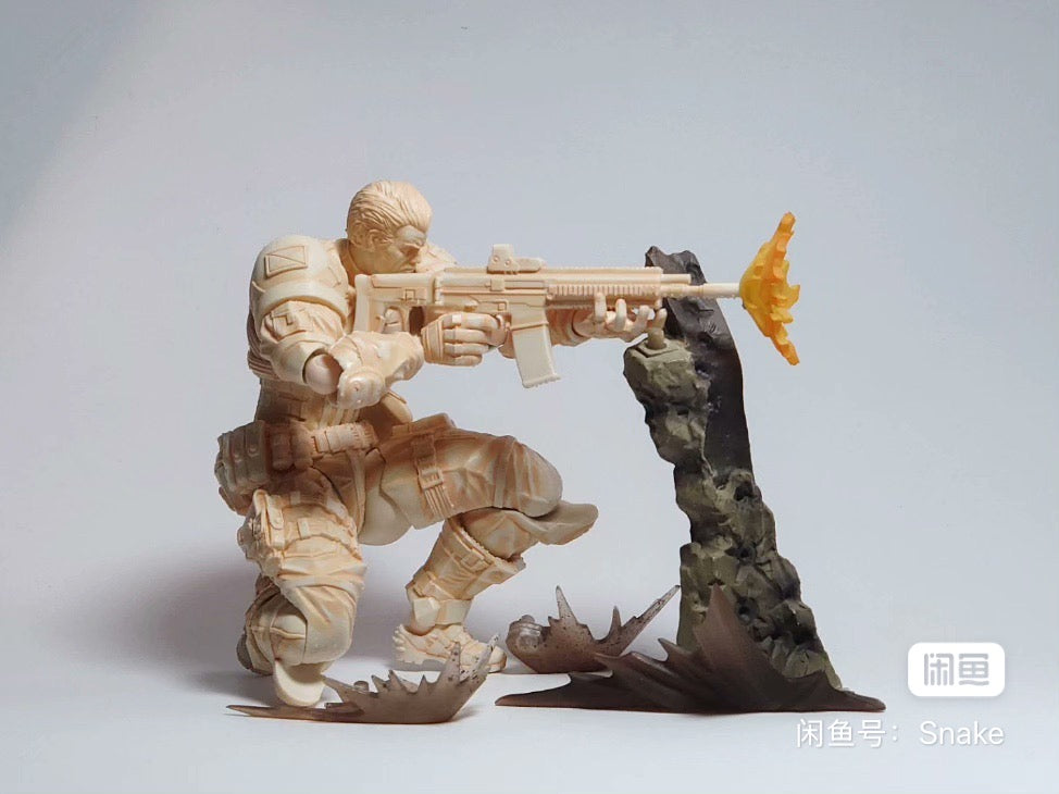 Custom 1/12 Action Figure Snake Studio Revoltech Punish man (Painted)
