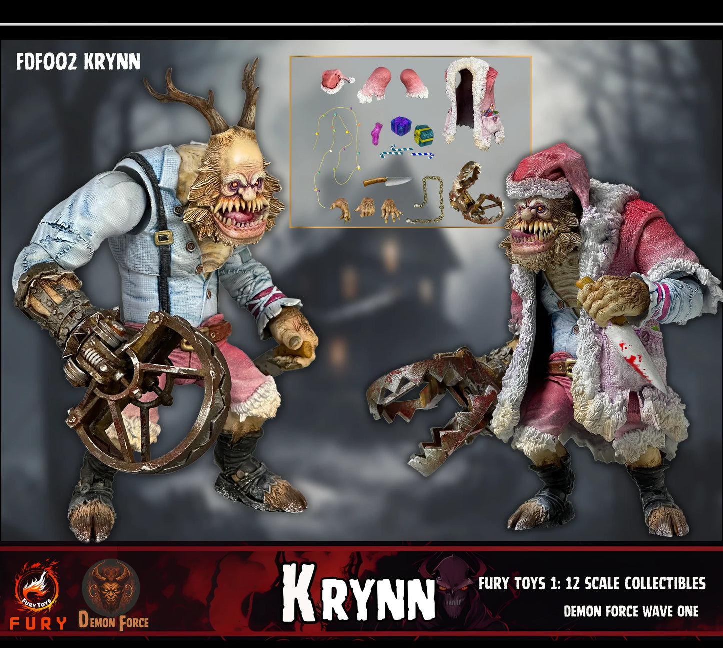 (Pre-Order) Fury toys Demon Force wave 1 1/12 The brother Krynn 7 inches action figure