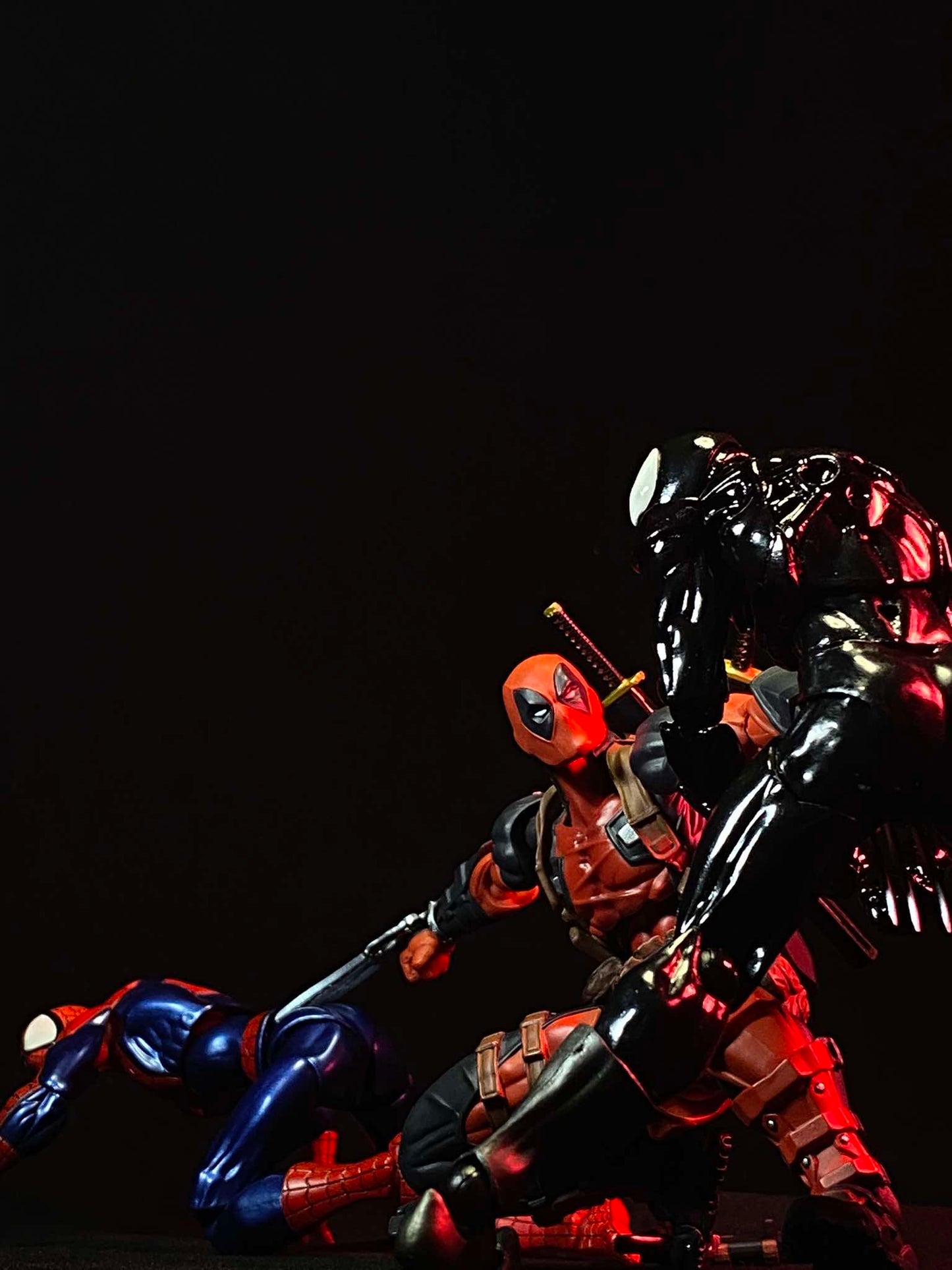 Deadpool & Wolverine Customs Metal Craws Skull and Bone Nunchaku