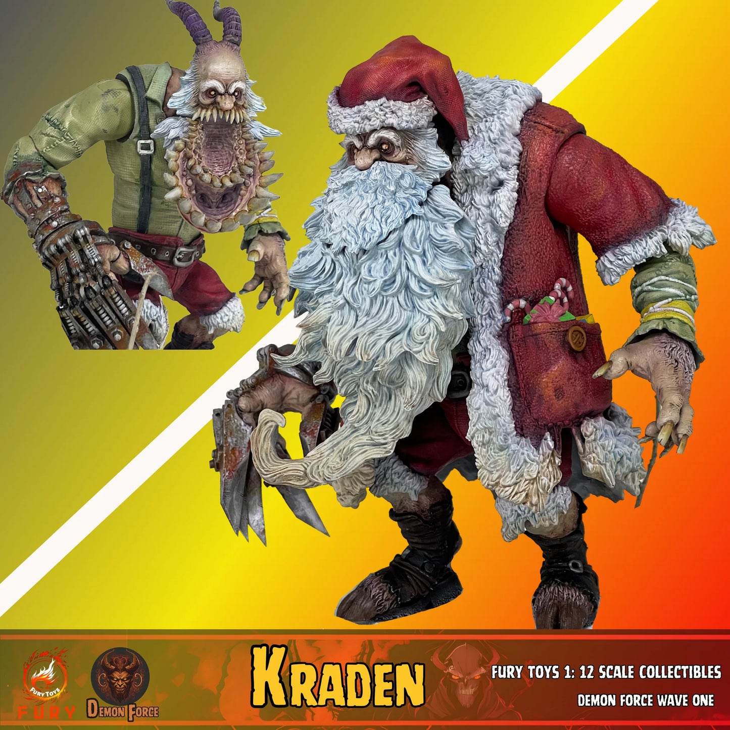 (Pre-Order) Fury toys Demon Force wave 1 1/12 The brother Kraden and Krynn 7 inches action figure