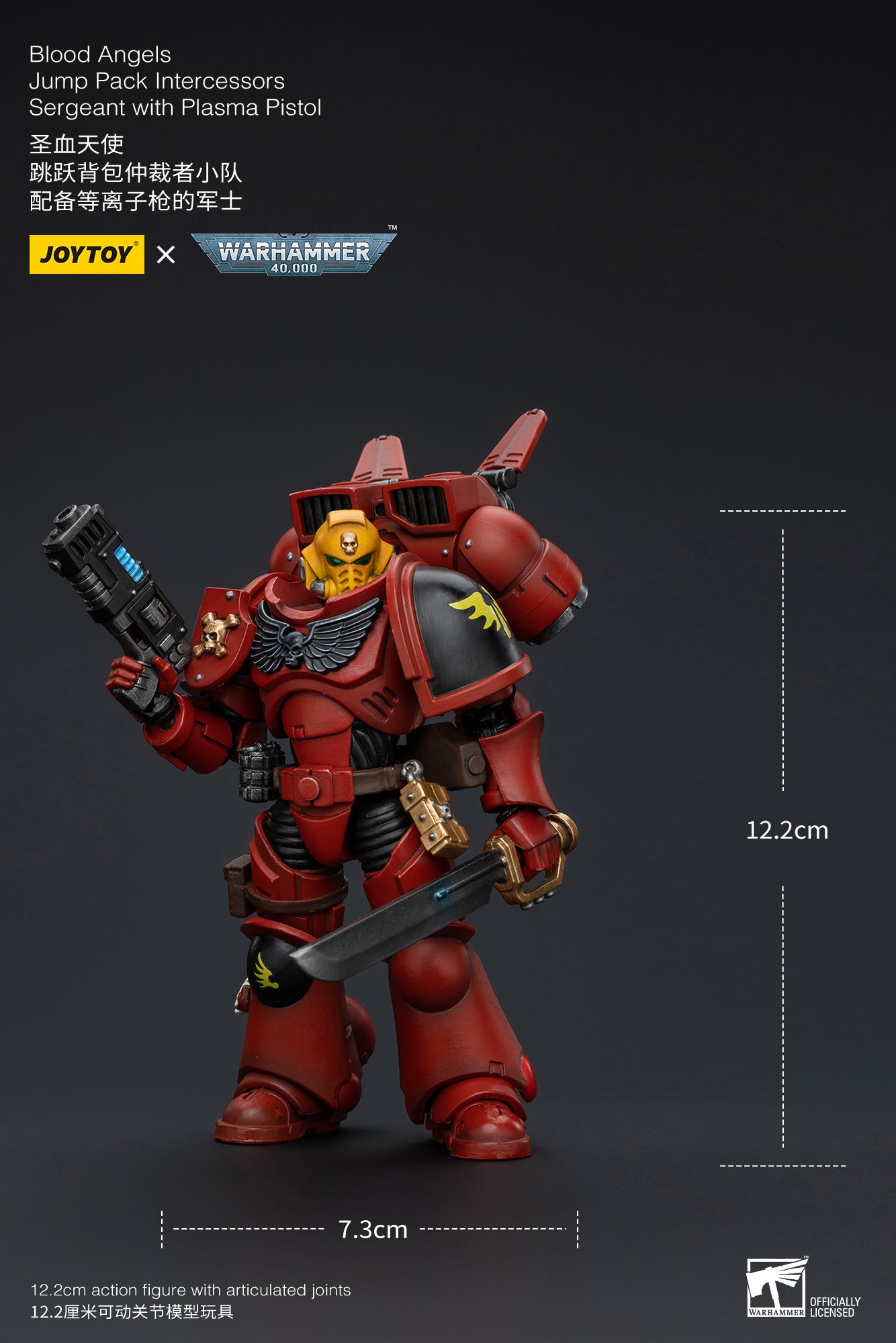 (Pre-Order) Warhammer 40k Blood Angels Jump Pack Intercessors Sergeant (In Stock)