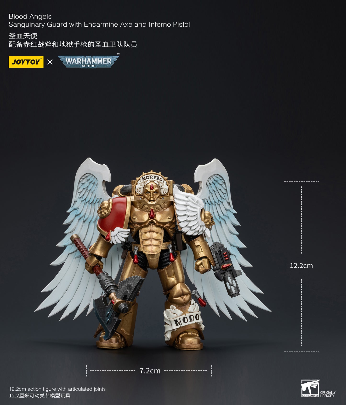 Warhammer 40k Blood Angels Sanguinary Guard with Encarmine Axe and Inferno Pistol (In Stock)