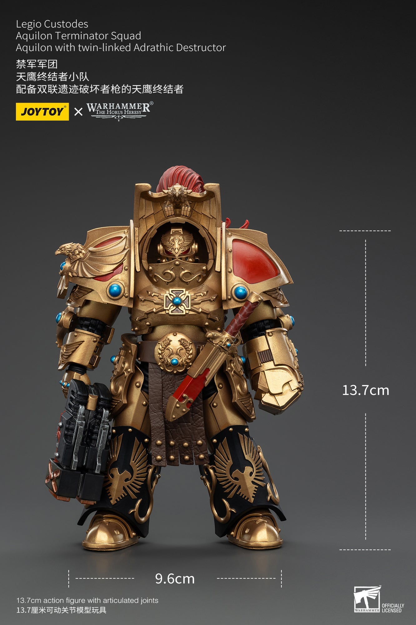(Pre-Order) Warhammer The Horus Heresy Legio Custodes Aquilon Terminator Squad Aquilon with twin-linked Adrathic Destructor