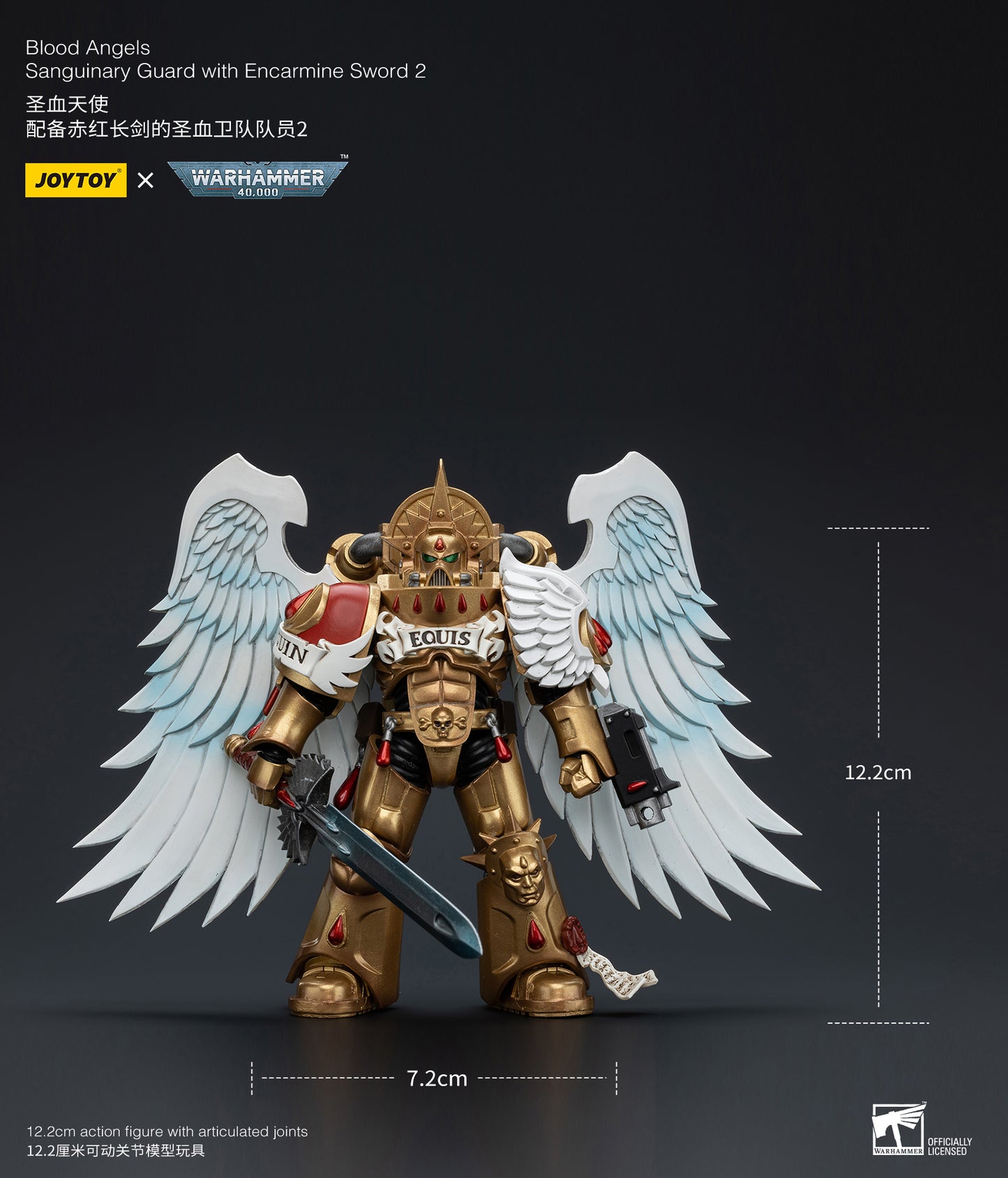 Warhammer 40k Blood Angels Sanguinary Guard with Encarmine Sword 2 (In Stock)