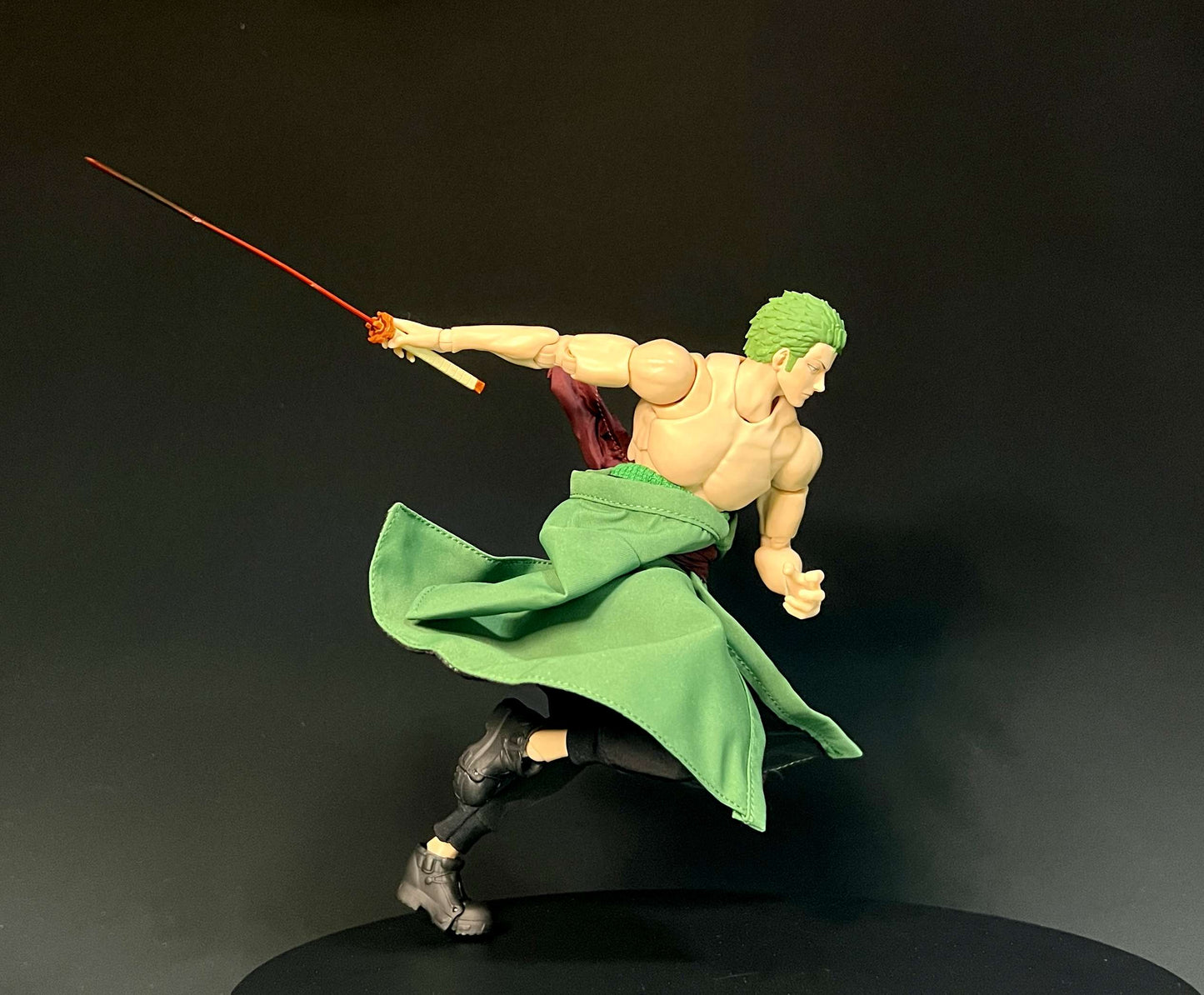 Custom 1/12 Clothing Accessories Zoro cloth for Romankey Body