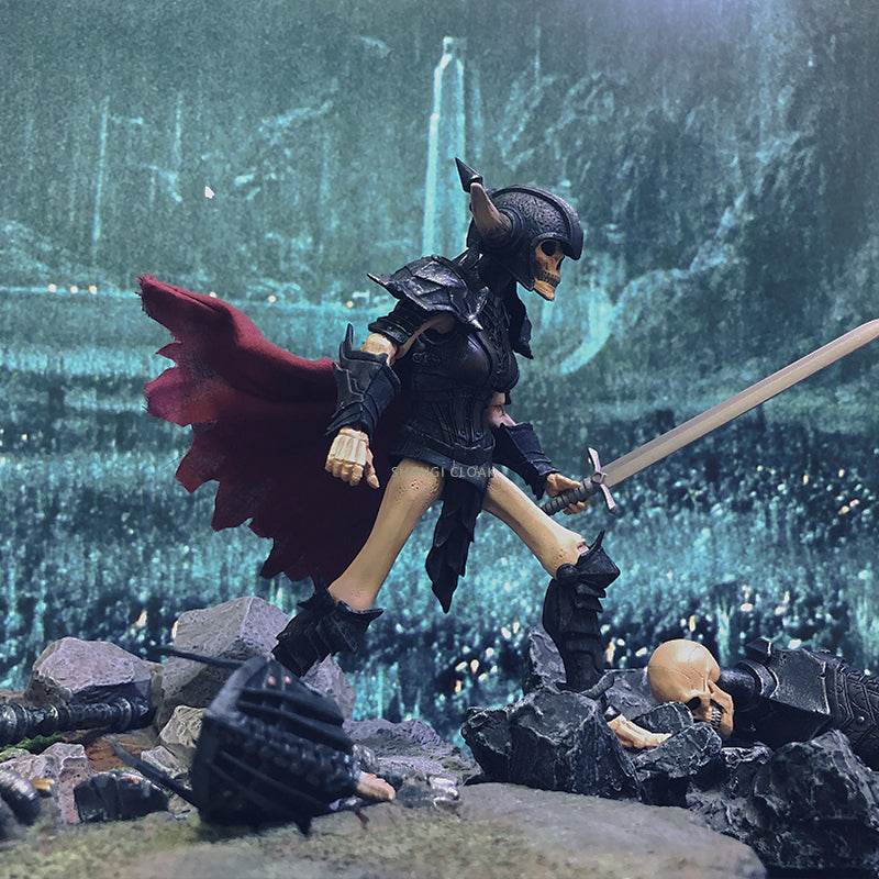 Custom 1/12 Clothing Accessories for Mythic Legions Female Skeleton Cloak 1/12