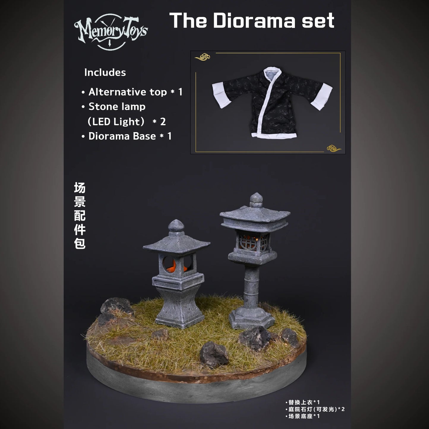 Memory toys Adventurer's World Panda Wanderer 1/12 Diorama