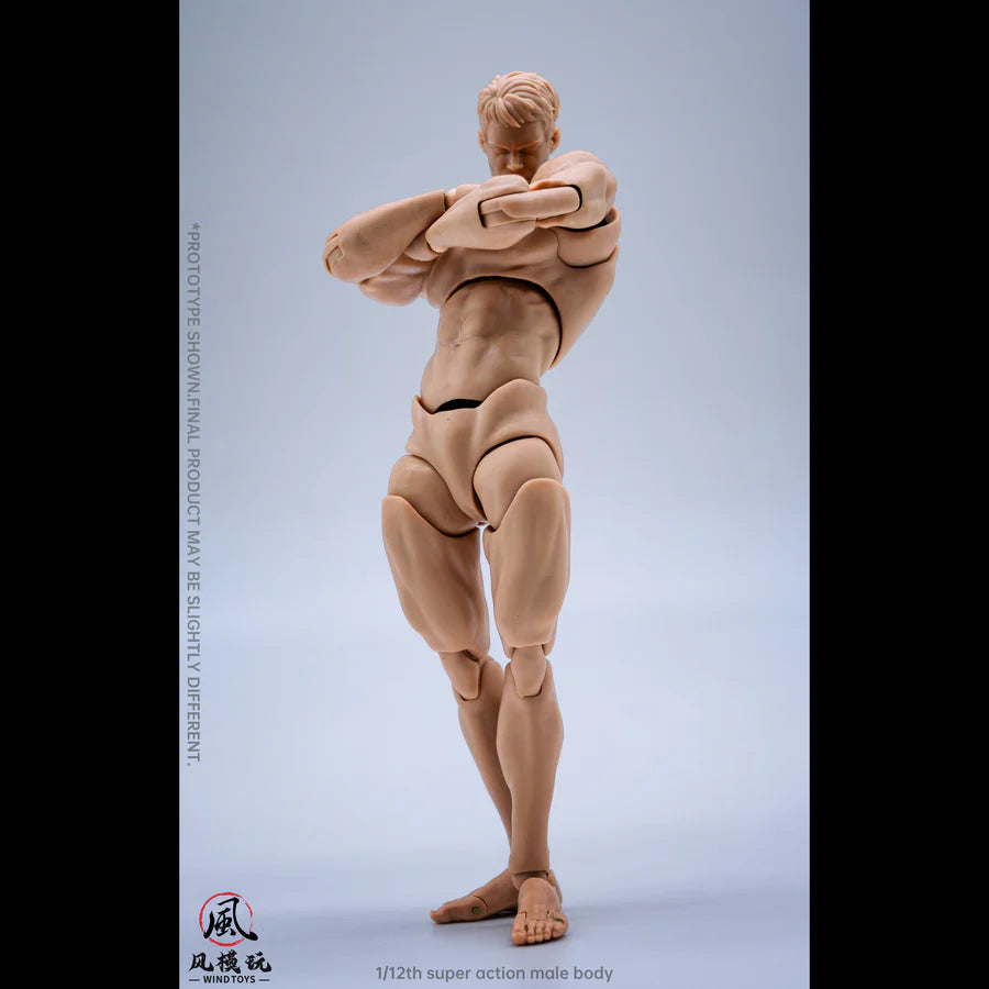 WIND TOYS 1/12 Super Action Male Body Figure White/Yellow/Tan