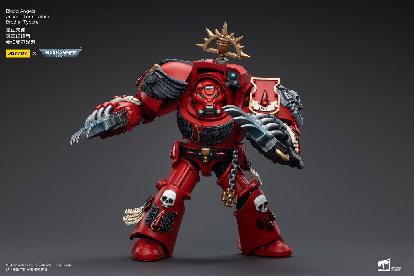 Warhammer 40K Blood Angels Assault Terminators Brother Tyborel (In Stock)