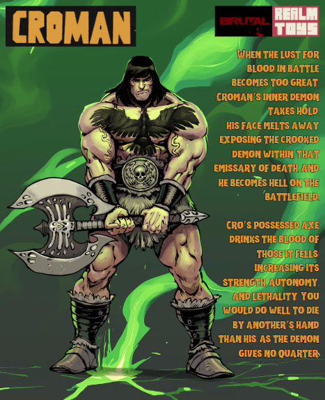 (Pre-Order) Brutal Realm Croman the Beguiled Barbarian 1/12 Scale Action Figure