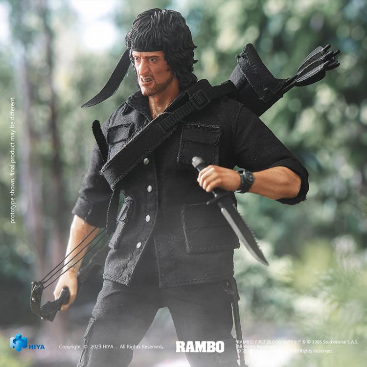 HIYA Rambo: First Blood Part II John Rambo 1/12 Scale PX Previews Exclusive Figure (In Stock)