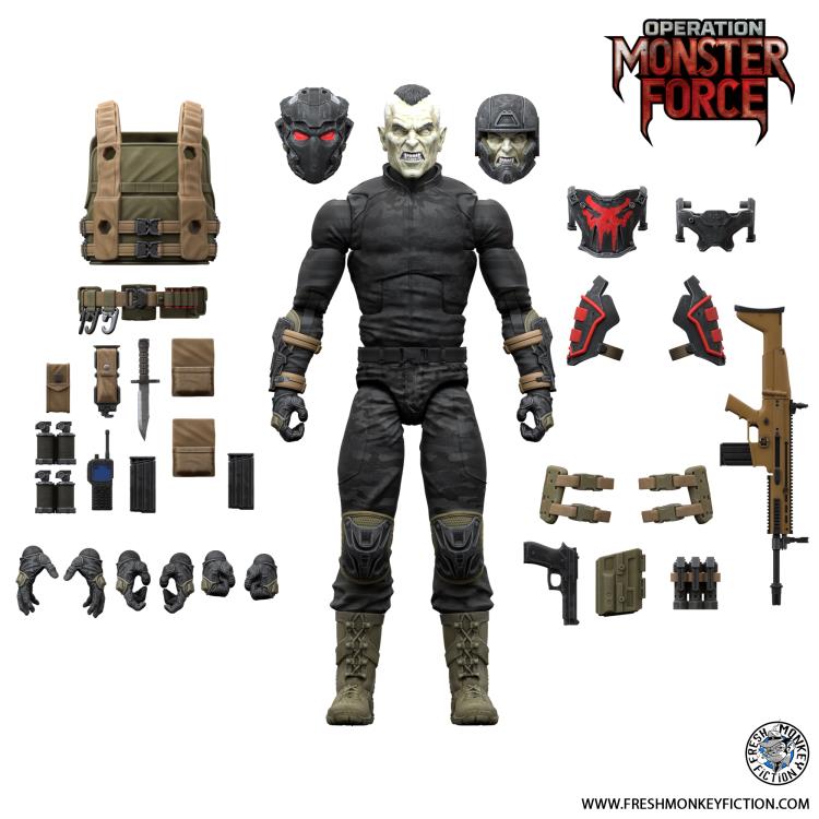 (Pre-Order) Operation: Monster Force Delta Red Nocturnal Operations Trooper 1/12 Scale Figure