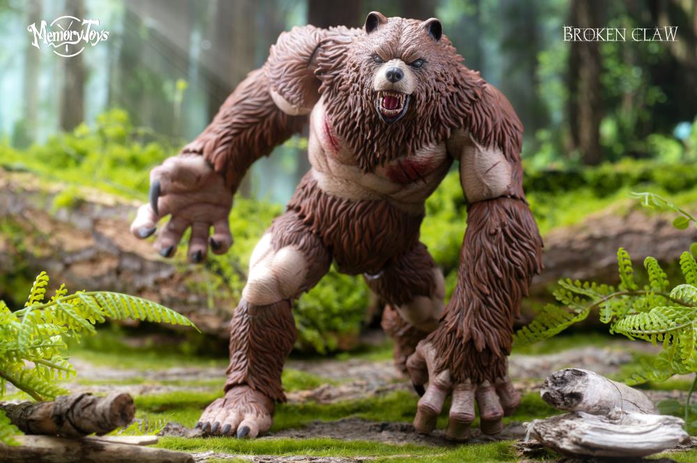 MEMORY TOYS Ancient Warrior Bear Action Figure (With Bonus Armor) (In Stock)