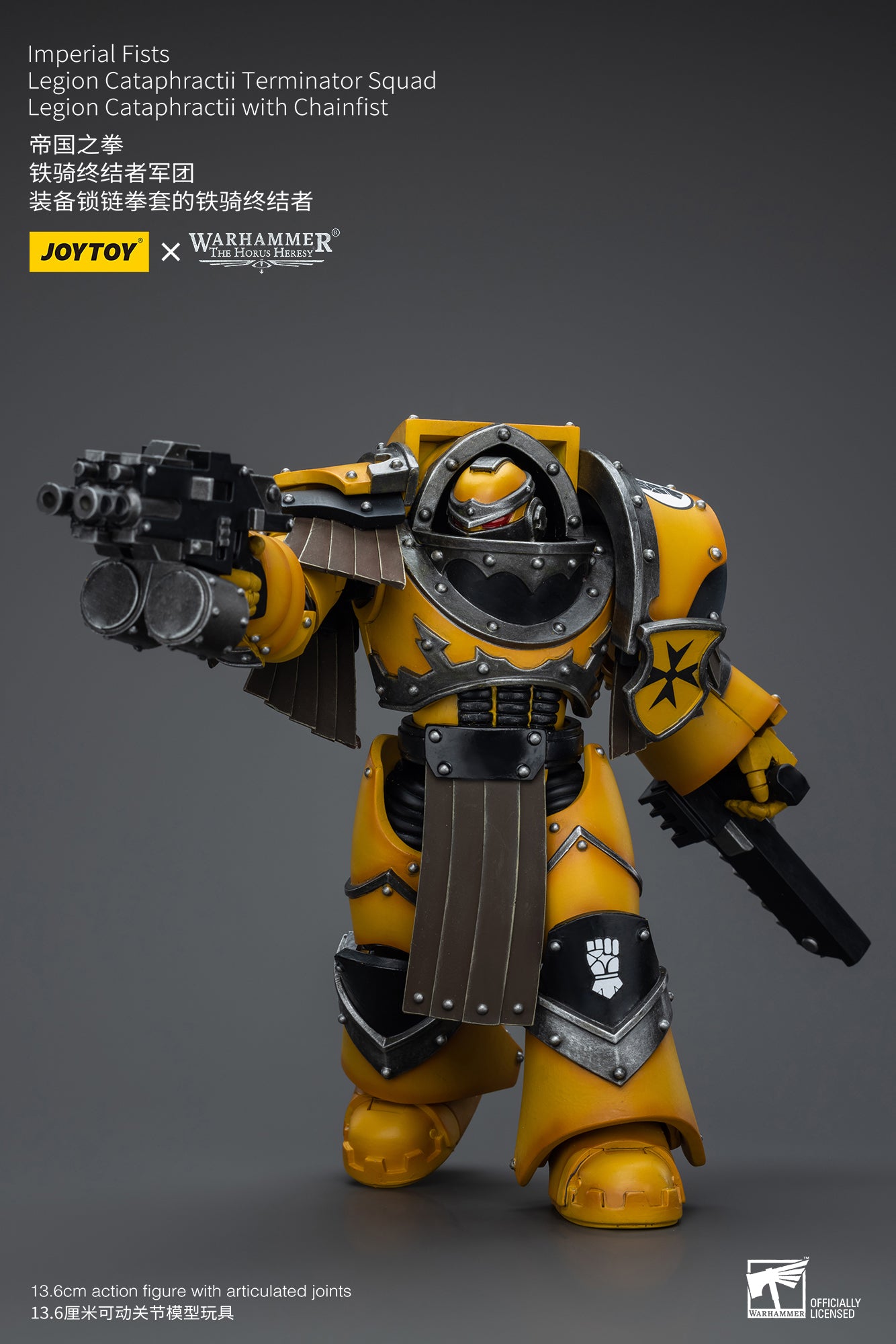 Warhammer The Horus Heresy Imperial Fists Legion Cataphractii Terminator Squad Legion Cataphractii with Chainfist (In Stock)