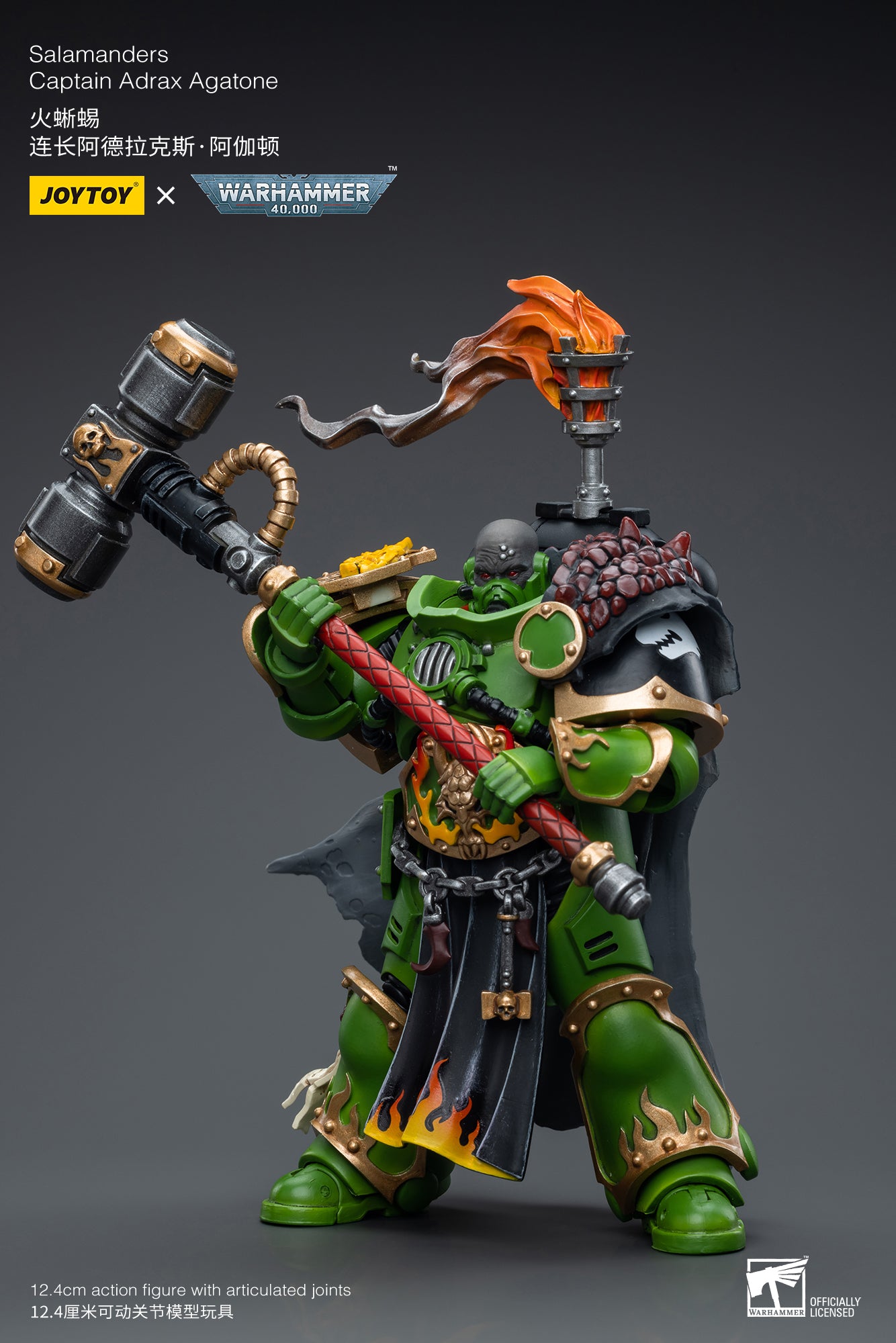 (Pre-Order) Warhammer 40K Salamanders Captain Adrax Agatone