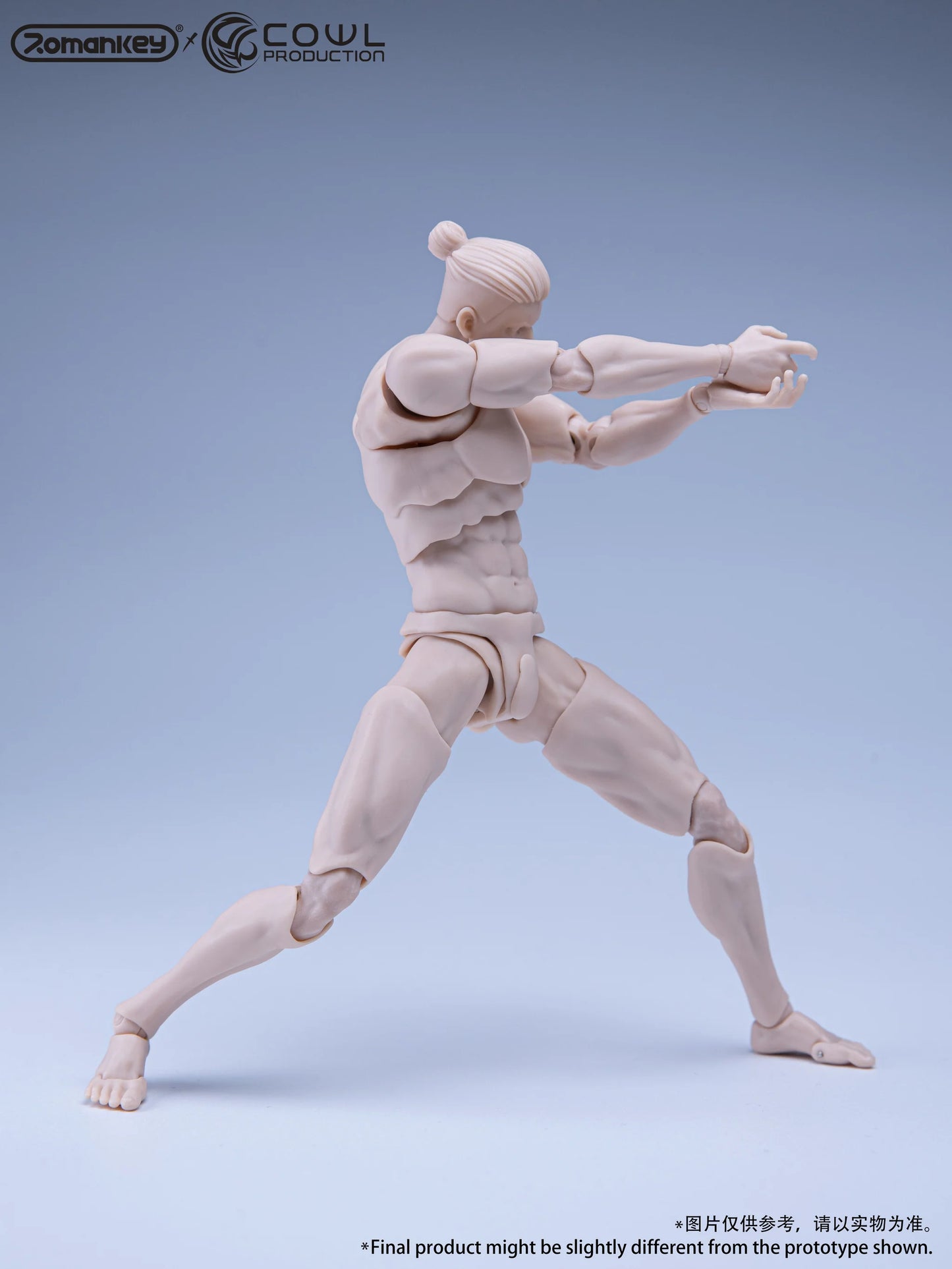 Romankey x COWL 1/12 Super Movable Male Body White, Yellow and Tan (Reissue)