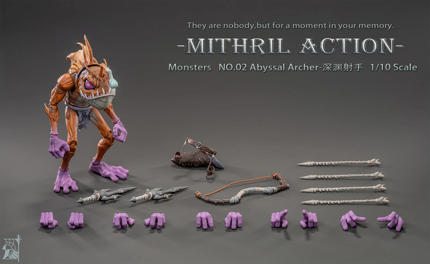 Mithril Action 1/10 Monsters 01 Defender 02 Archer 03 Chief action figure (In Stock)