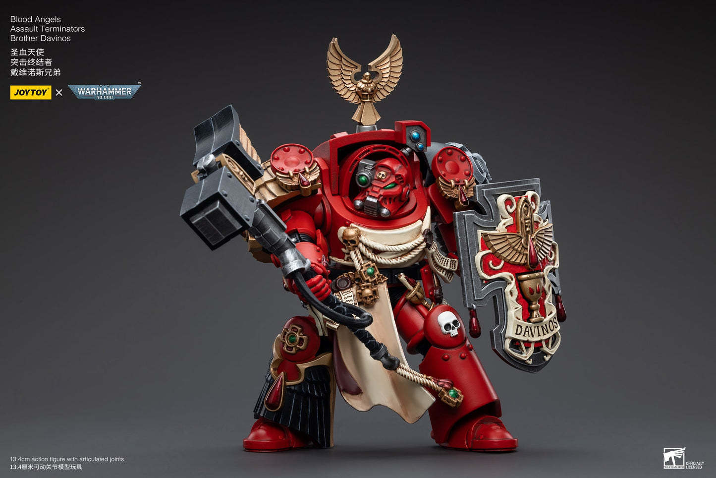 Warhammer 40K Blood Angels Assault Terminators Brother Davinos (In Stock)