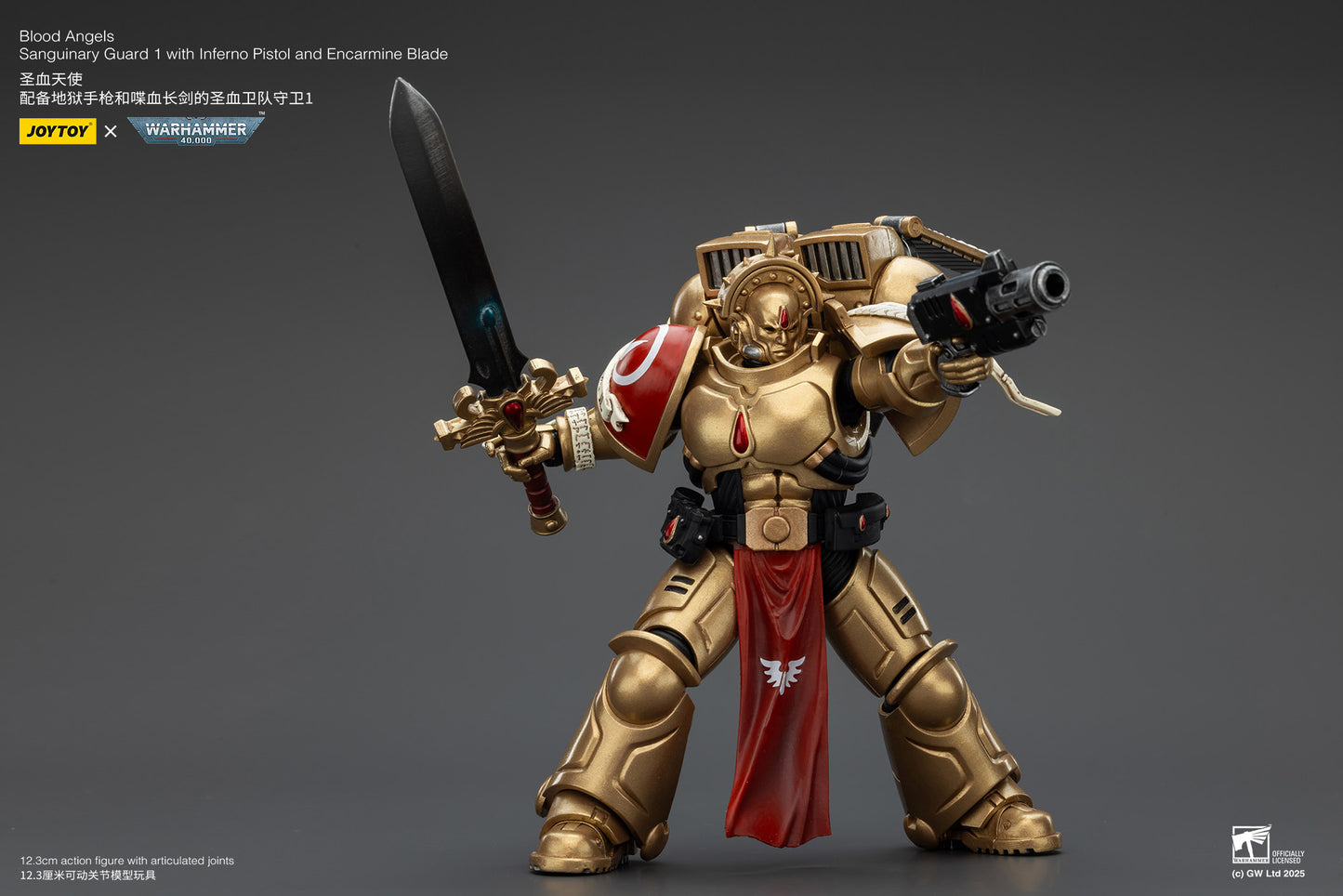 (Pre-Order) Warhammer 40k Blood Angels Sanguinary Guard 1 with Inferno Pistol and Encarmine Blade