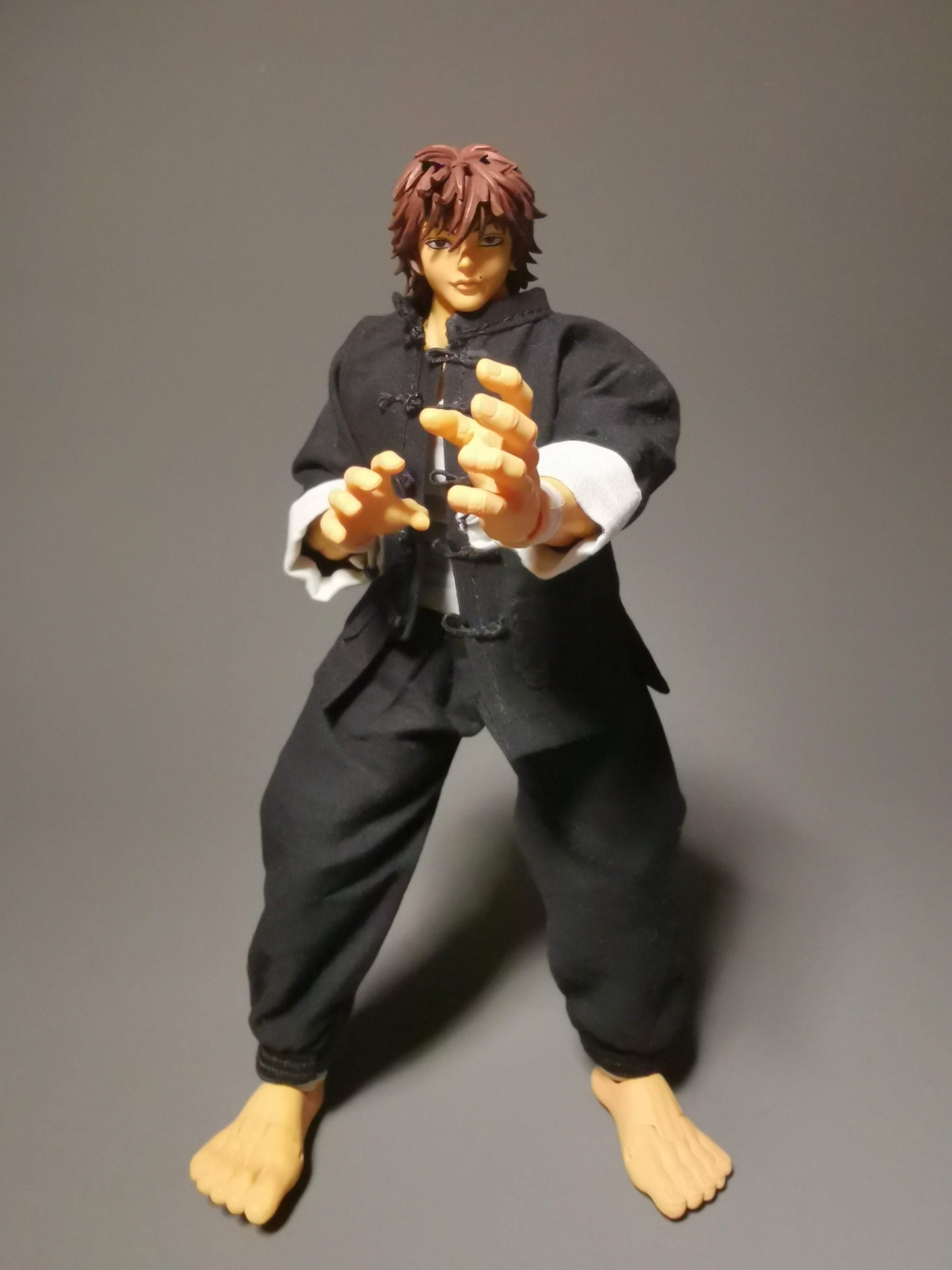 Custom 1/12 Clothing Accessories for Storm Toys Baki Black Cloth for 1/10 Figures